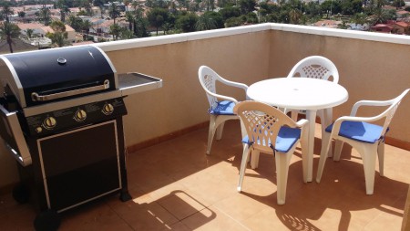 Liten matplats vid grillen